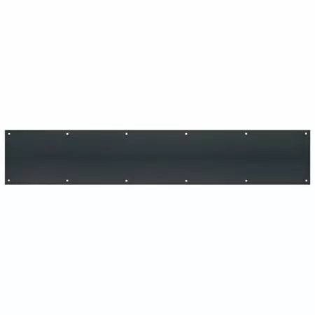 Tell Manufacturing Matte Stainless Steel Kickplate, Black 6” x 30” (6” x 30”, Black)