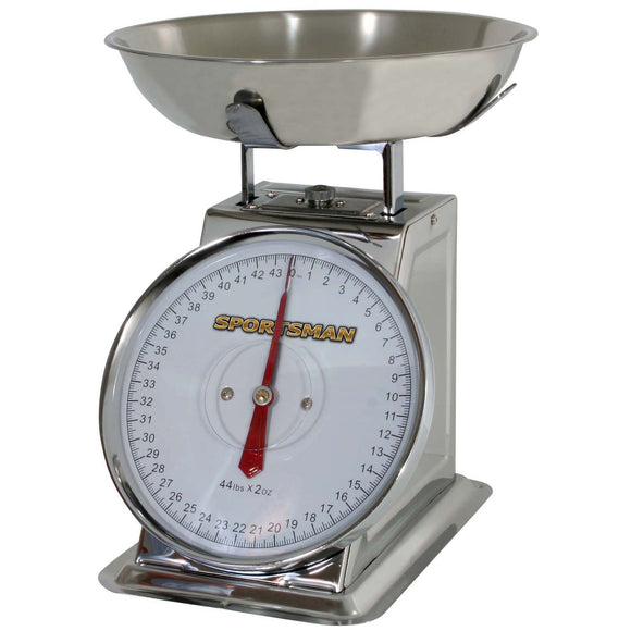 Sportsman Series 44 Lb Stainless Steel Dial Scale (44LB)