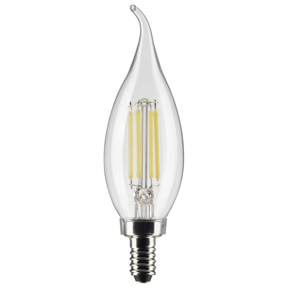 Satco Lighting S21296 4 Watt Vintage Edison Dimmable Ca10 Candelabra (E12) Led B (4W)