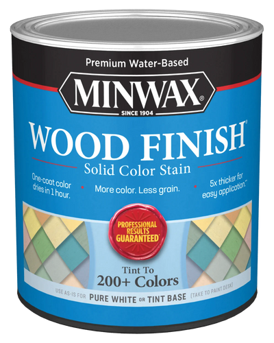 MINWAX® Wood Finish® Water-Based Solid Color Stain, Quart