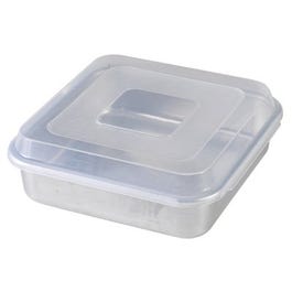 Cake Pan With Lid, Aluminum, 9 x 9-In. Square