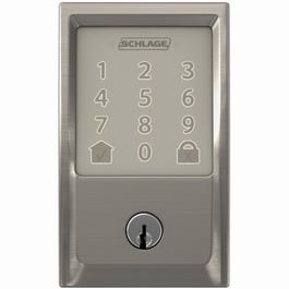 Century Encode Smart Wi-Fi Deadbolt, Satin Nickel