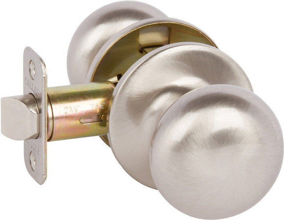 Callan Saxon Passage Knobset, Satin Nickel