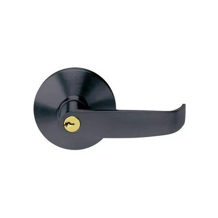 Tell Manufacturing Keyed Entry Lever Trim Matte Black (Matte Black)