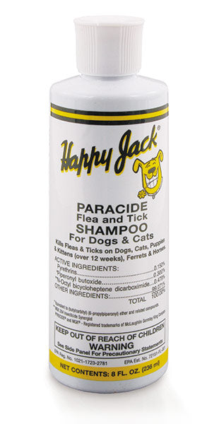 Happy Jack Paracide Flea & Tick Shampoo (8 oz)