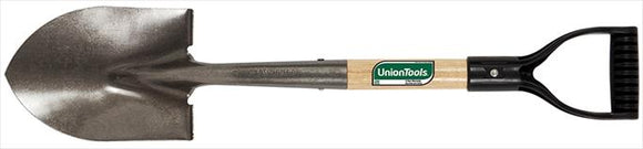 Union Tools D-Handle Round Point Utility Digging Shovel (2 H x 6 W x 27 L)