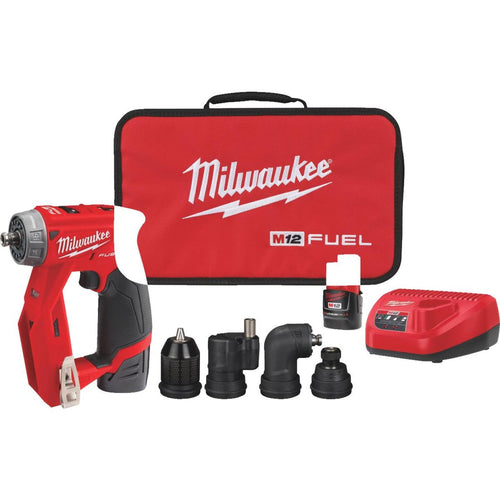 Milwaukee M12 FUEL Installation 12 Volt Lithium-Ion Brushless 3/8 In. Cordless Drill/Driver Kit