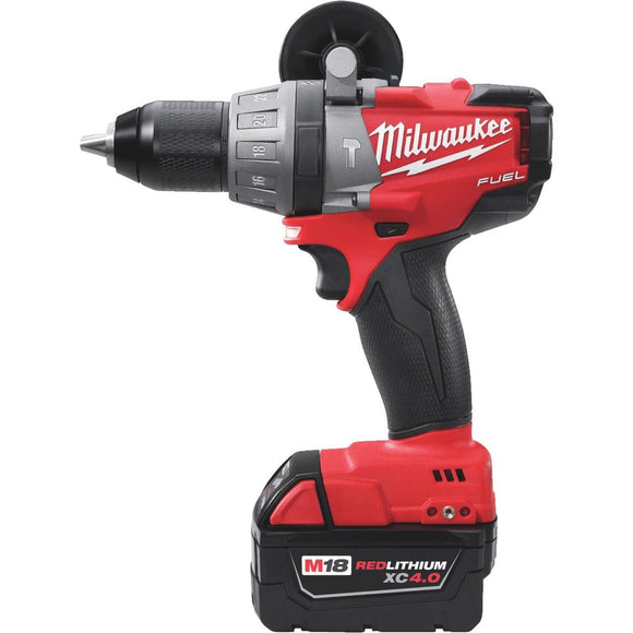 Milwaukee M18 FUEL 18-Volt XC Lithium-Ion Brushless 1/2 In. Cordless Hammer Drill Kit