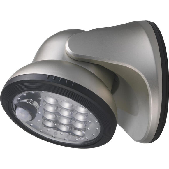 Light It Silver 275 Lm. LED Battery Operated Security Light Fixture