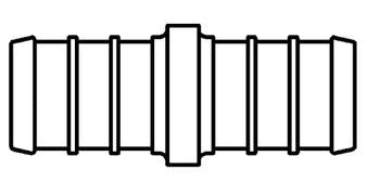 American Granby PEX Insert Coupling NL 3/8