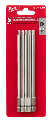5-Piece Phillips Reduced Collated Magazine Bits