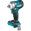 Makita XWT16Z 18V LXT® Lithium‑Ion Brushless Cordless 4‑Speed 3/8 Sq. Drive Impact Wrench w/ Friction Ring Anvil, Tool Only