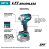 Makita XWT16Z 18V LXT® Lithium‑Ion Brushless Cordless 4‑Speed 3/8 Sq. Drive Impact Wrench w/ Friction Ring Anvil, Tool Only