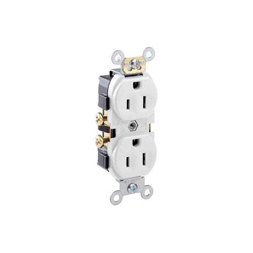 Leviton 15 Amp Duplex Receptacle/Outlet Commercial Grade Self-Grounding