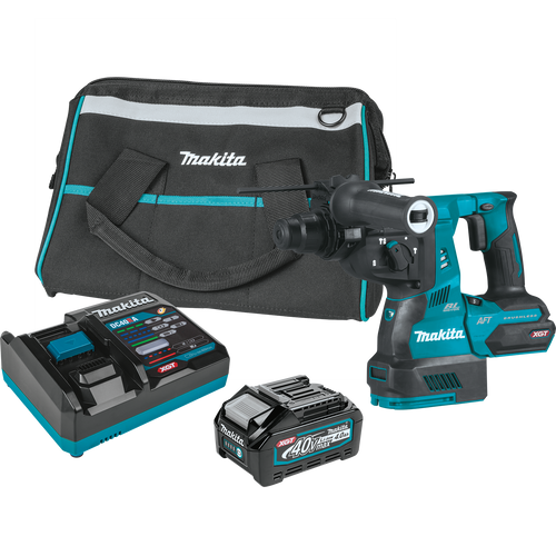 Makita 40V max XGT® Brushless Cordless SDS‑PLUS AVT® Rotary Hammer Kit AFT® AWS® Capable (4.0Ah)