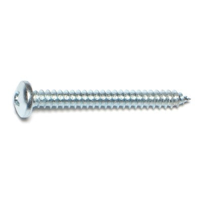 Monster Fastener Zinc Plated Steel Phillips Pan Head Sheet Metal Screws