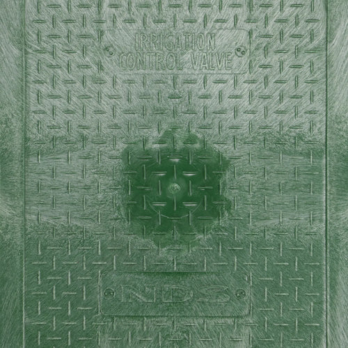 NDS 14 in. X 19 in. Rectangular Standard Series Valve Box Cover, Green Irrigation Control Valve