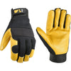Wells Lamont Men’s Cowhide Leather Adjustable Wrist Gloves