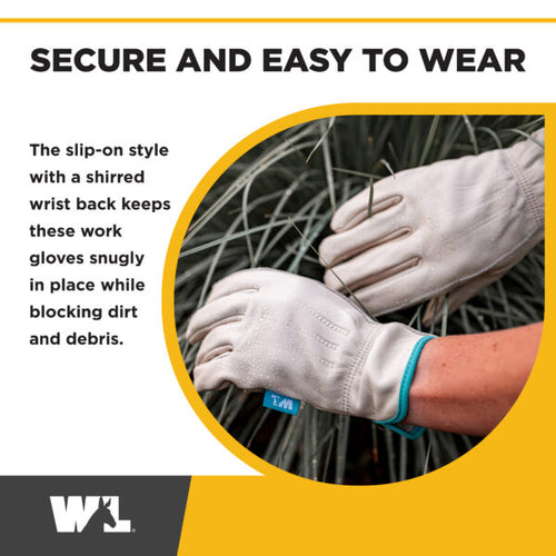 Wells Lamont Women’s HydraHyde® Leather Shirred Wrist Gloves