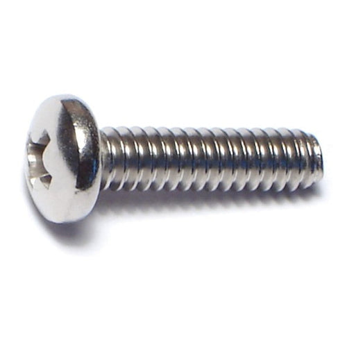 Monster Fastener 18-8 Stainless Steel Coarse Thread Phillips Pan Head Machine Screws