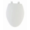 Elongated Plastic Toilet Seat, Whisper-Close(TM) Hinge, STA-TITE(TM), White