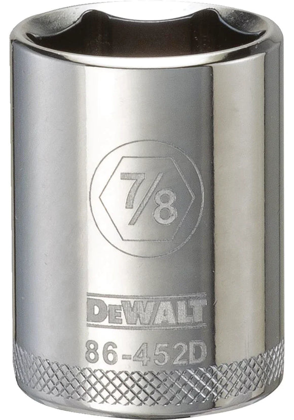 DeWalt 1/2 in Drive 6 pt Standard Socket 7/8 in
