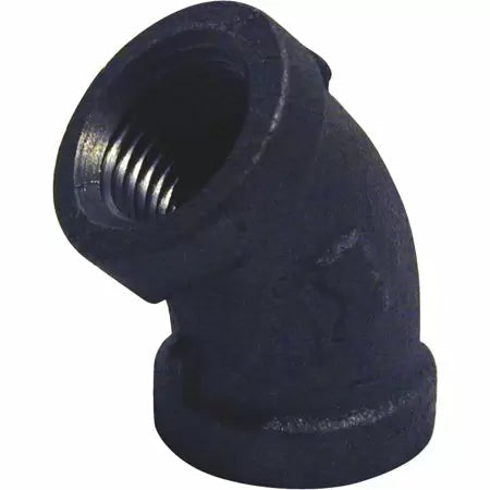 B & K Industries Black 45° Elbow 150# Malleable Iron Threaded Fittings 2
