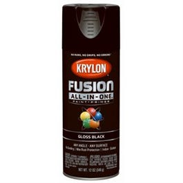 Fusion All-In-One Spray Paint + Primer, Gloss Black, 12-oz.
