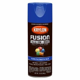 Fusion All-In-One Spray Paint + Primer, Gloss Patriotic Blue, 12-oz.