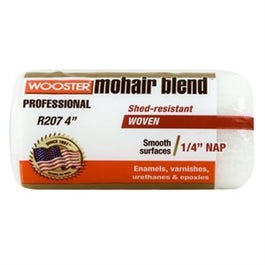 Paint Roller Cover, Mohair Blend, 1/4-In. Nap x 4-In.