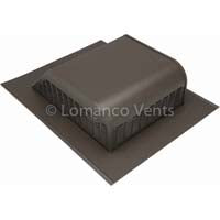Lomanco 750WB Slant Back Static Roof Ventilator, 8 in, Aluminum, Weathered Bronze (8