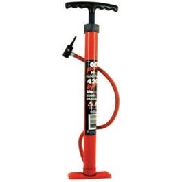 60PSI Red Enamel Bicycle Tire Pump