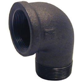 Pipe Fitting, Black Street Elbow, 90-Degrees, 1-1/2-In.