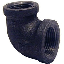 Pipe Fitting, Black Reducing Elbow, 90-Degrees, 3/4 x 1/2-In.
