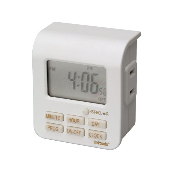 Woods Home Indoor 7-Day Digital Timer (HEIGHT 2.67