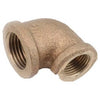 Pipe Fitting, Reducing Elbow, 90-Degree, Lead-Free Rough Brass, 1 x 3/4-In.