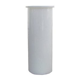 Kitchen Drain Tailpiece, Flanged, White PVC, 1-1/2 x 8-In.