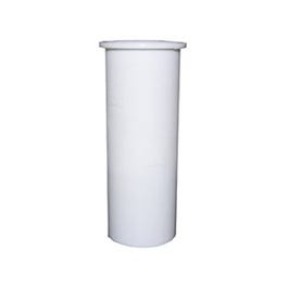 Flanged Kitchen Drain Tailpiece, White PVC, 1.5 O.D. x 12-In.