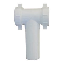 PVC Pipe Fitting, Lavatory/Kitchen Drain Tee, White, 1.5-In. OD Tube x 1.5-In. OD Tube