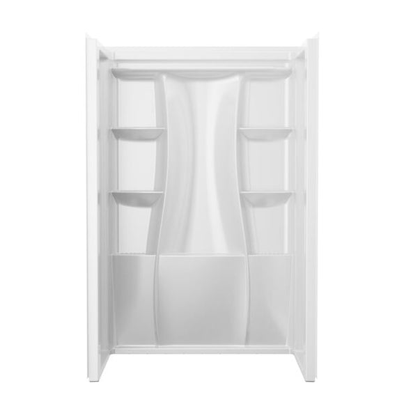 Delta Classic 500 Shower Wall Set, Gloss White, 48 x 34 In.