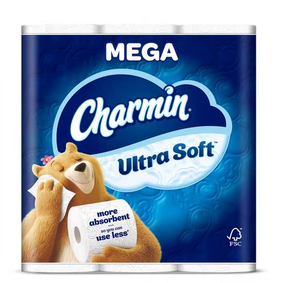 Charmin Ultra Soft Toilet Paper - 12 Mega Rolls (12 Rolls)