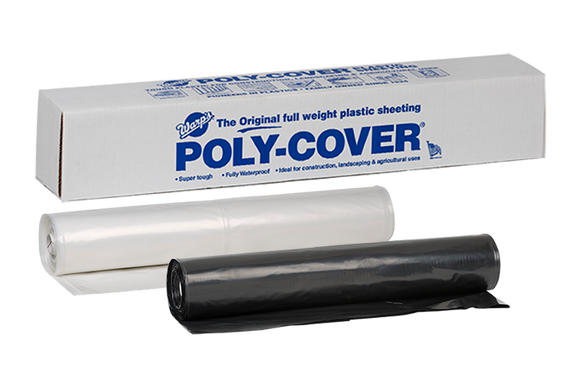 Warp Brothers Poly-Cover® Genuine Plastic Sheeting 10' x 100' x 6 Mil (10' x 100' x 6 Mil, Black)