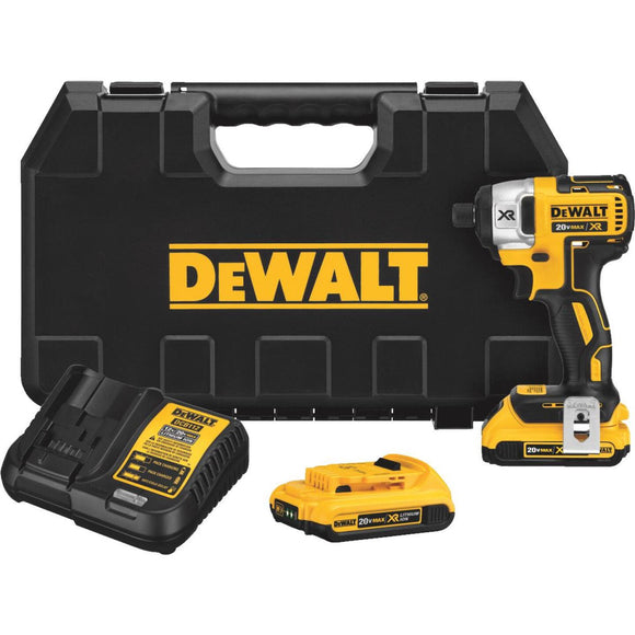 DeWalt 20 Volt MAX XR Brushless 1/4 In. Hex Lithium-Ion Cordless Impact Driver Kit