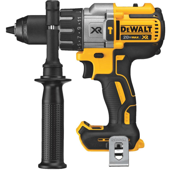 DeWalt 20 Volt MAX XR Lithium-Ion Brushless 1/2 In. 3-Speed Cordless Hammer Drill (Bare Tool)