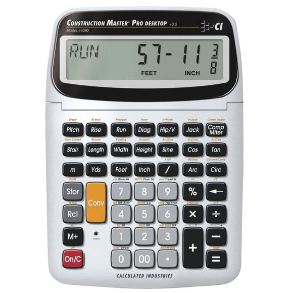 Calculated Industries Construction Master Pro Desktop Project Calculator