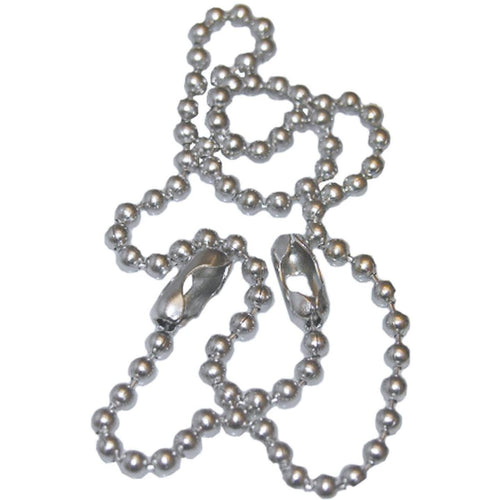 Lasco Chrome Bead 15 In. Chrome Plated Stopper Chain