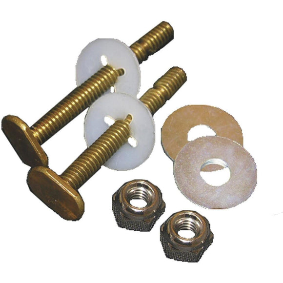 Lasco 5/16 In. x 2-1/4 In. Heavy-Duty Brass Toilet Bolts