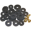 Lasco Various Black & Brass Assortment Flat Faucet Washers & Screws