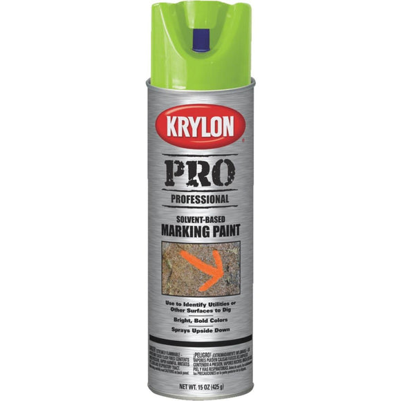 Krylon APWA Green 15 Oz. Inverted Marking Spray Paint