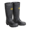 Custom Leathercraft Plain Toe Pvc Rain Boots Black 13